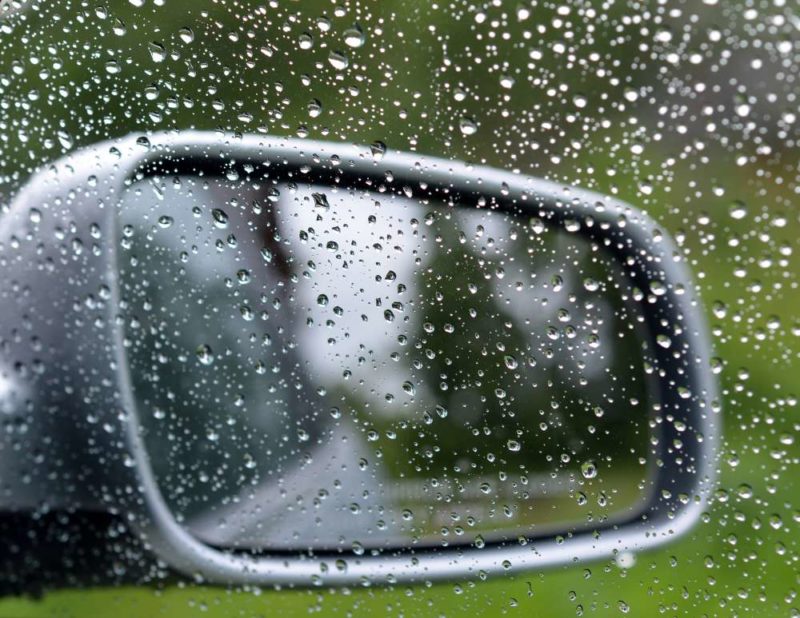 Mirror, mirror: Take a good hard look at your car before setting off in rainy conditions.