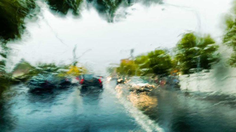 Give vehicles in front of you extra space when you’re driving in the rain.