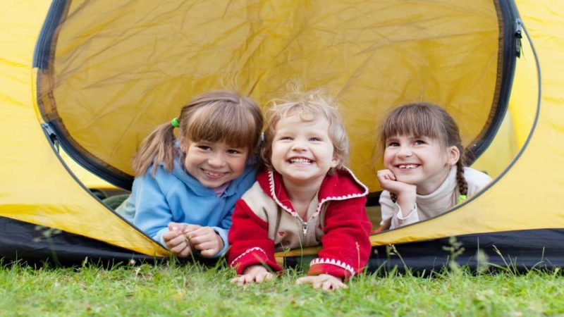 Put the iPad away and let children play...in a tent.