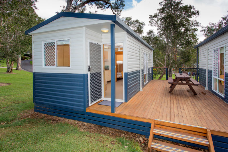 Duplex Cabin shared entertaining deck area