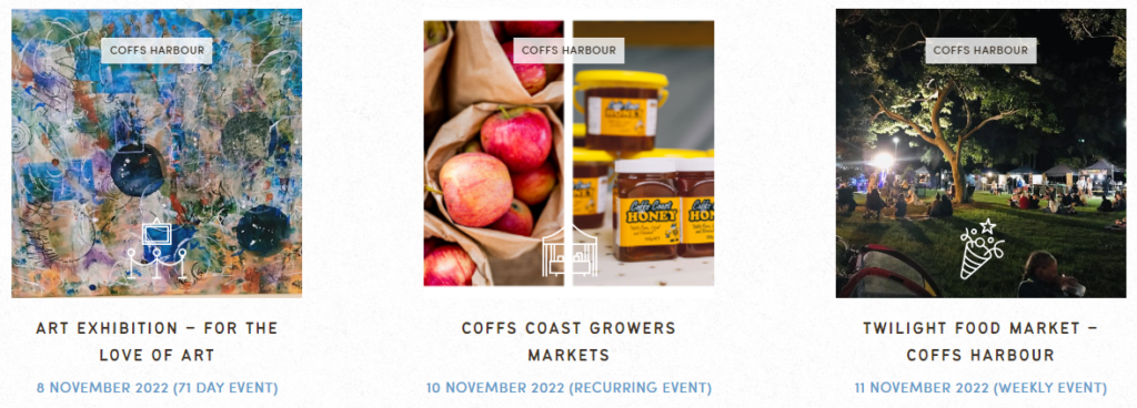 coffs coast events