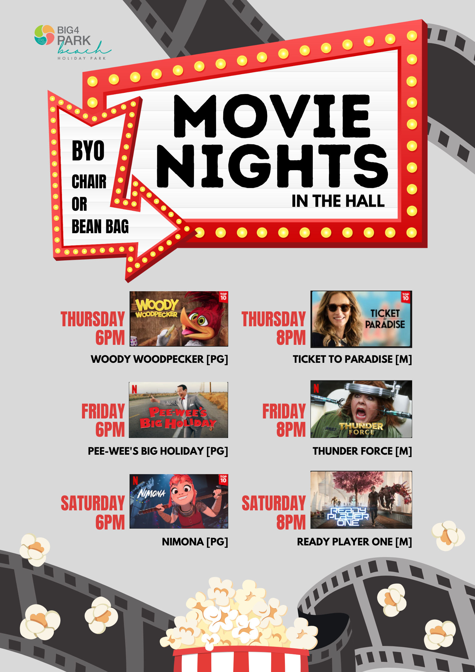 July Movie Nights at BIG4 Park Beach