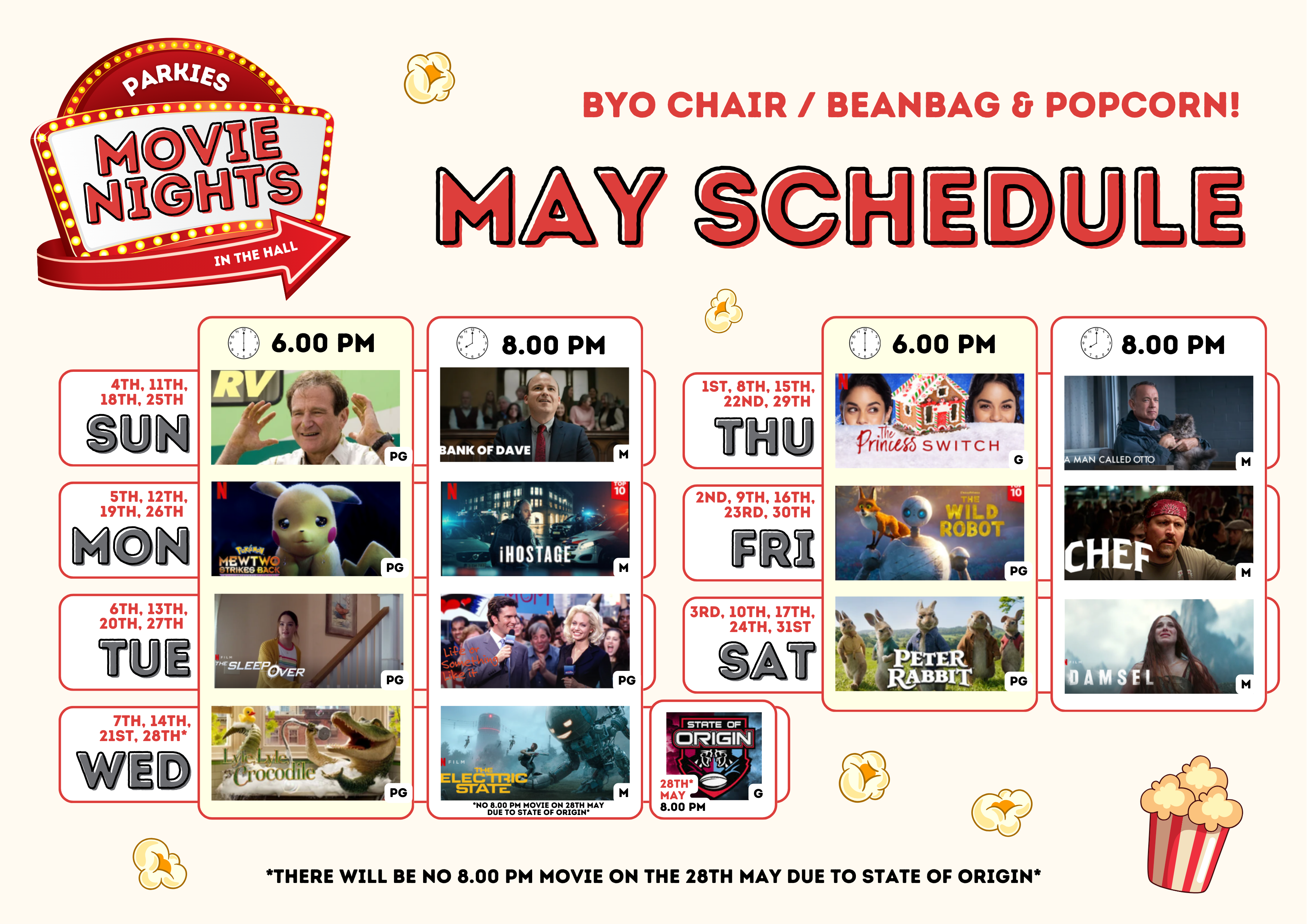 BIG4 Park Beach Holiday Park - Movie Nights - May 2025 (1) BIG4 Park Beach Holiday Park - Movie Nights - May 2025 (1)