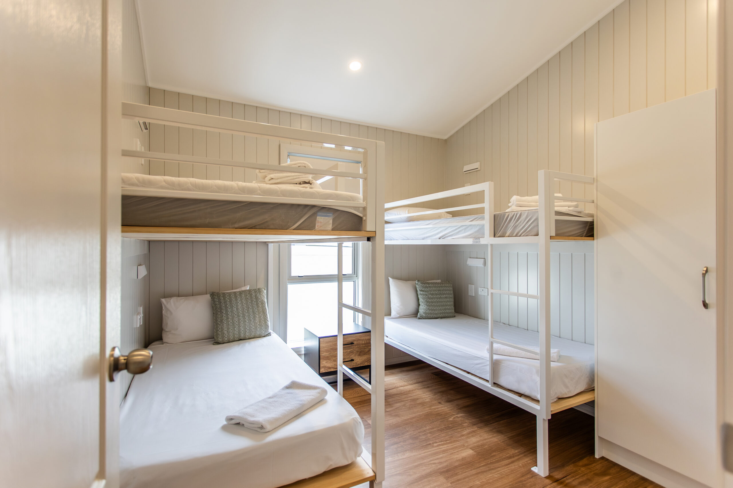 Woolgoolga Beach Holiday Park– SALTWATER VILLA - Bedroom Bunks Woolgoolga Beach Holiday Park– SALTWATER VILLA - Bedroom Bunks