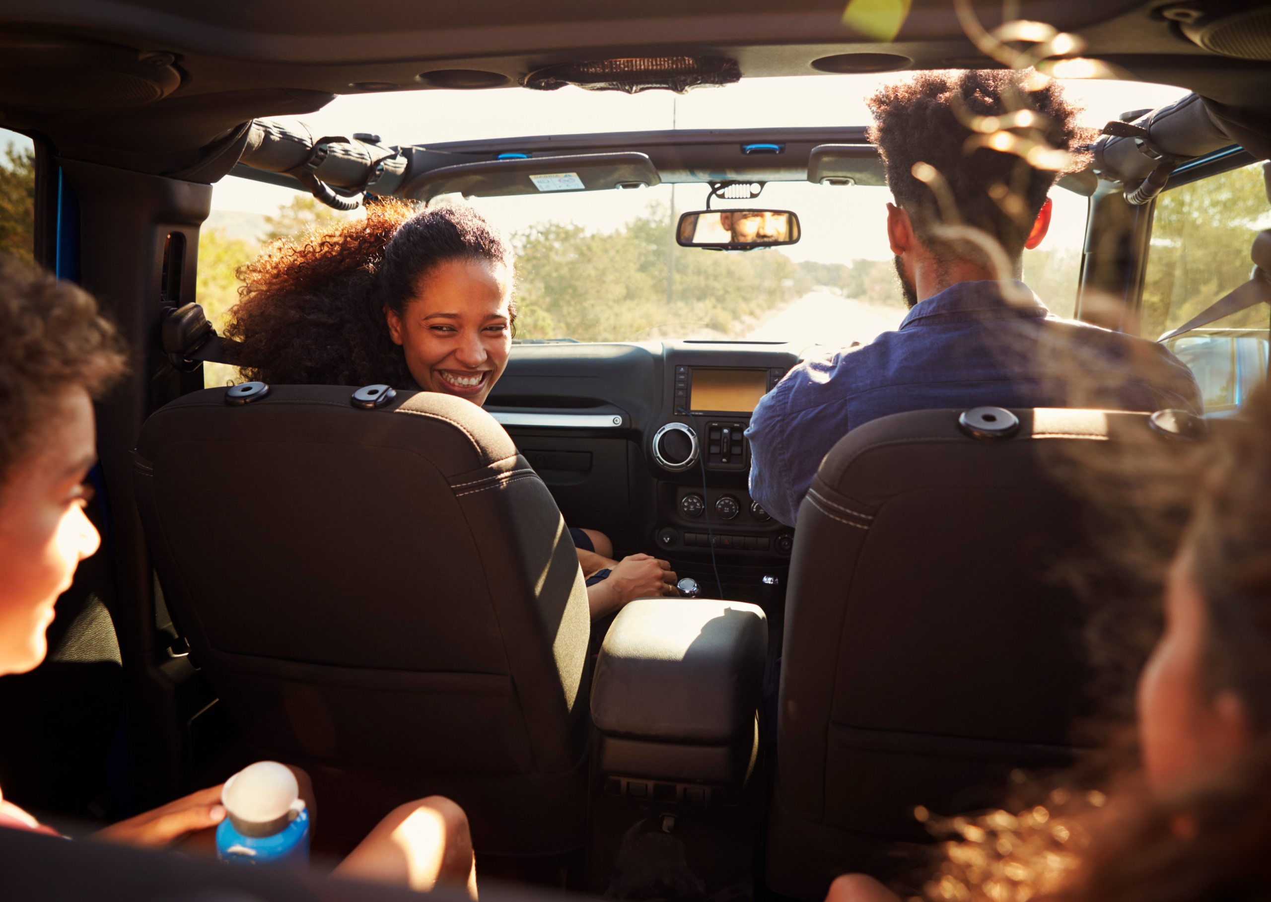 Car travelling along Pacific Highway near Coffs Coast with easy fuel access